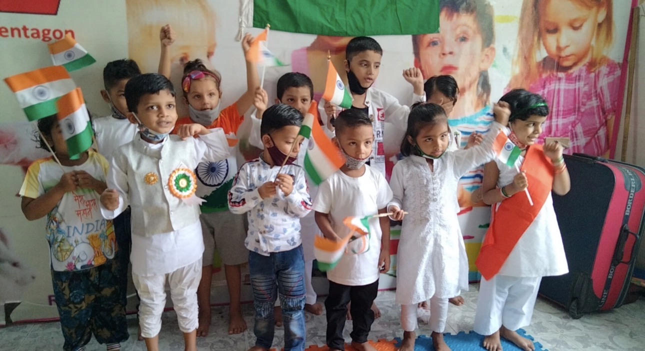 Independence Day celebration with our little ones