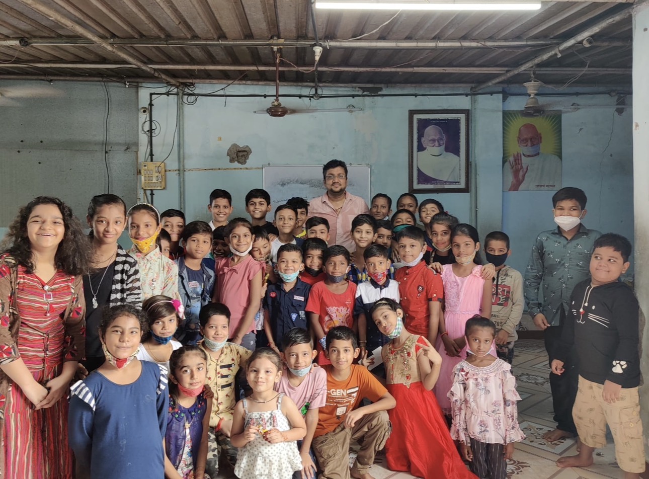 Our students with their teacher